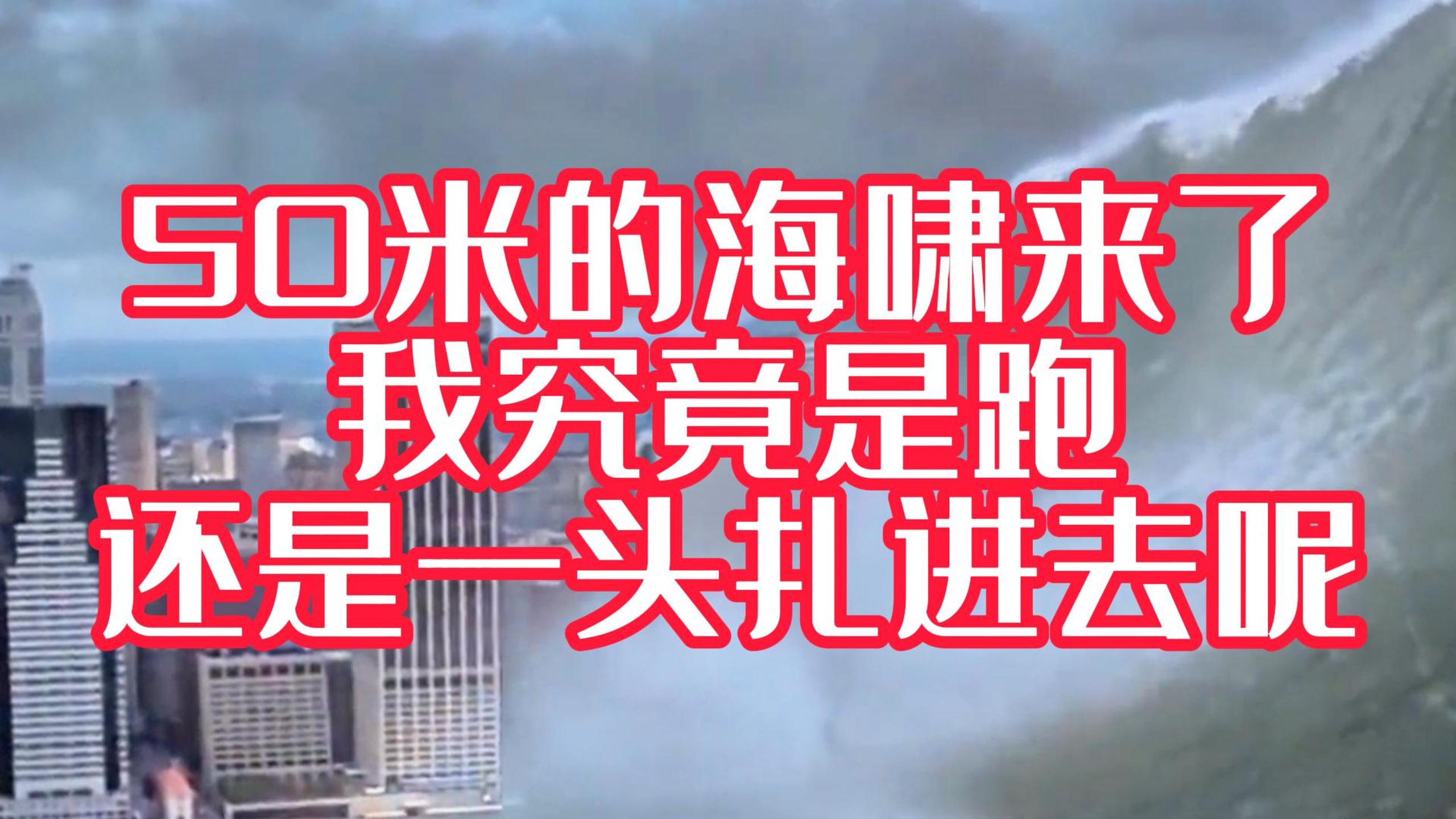 海嘯來了~我是跑呢？還是栽進去呢？#科普三維動畫
